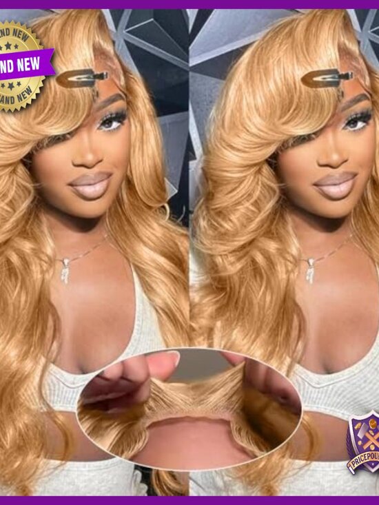 30 Inch Human Hair Lace Front Wig Pre Plucked Body Wave HD Lace main image 5